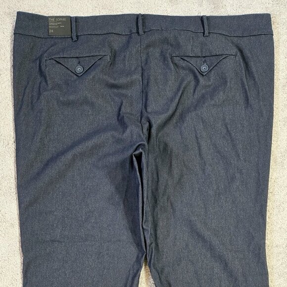 Lane Bryant NWT The Sophie Straight Fit Bootcut Pants Dark Blue Sexy Stretch - Picture 5 of 9